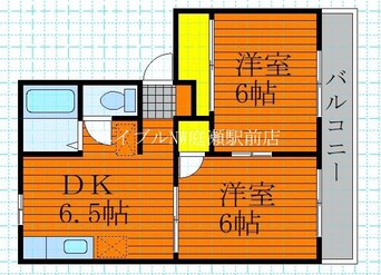 間取図 サンライズ久米　Ａ棟