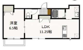 間取図 フェリーク庭瀬