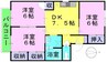 グリーンパレス早島B 3DKの間取り