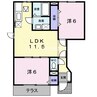 プラスペラティＣ 2LDKの間取り