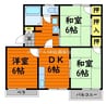 メゾン日笠山 3DKの間取り
