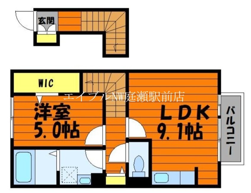 間取図 D-room平田