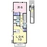 トゥルーランド錦　Ｃ 1LDKの間取り