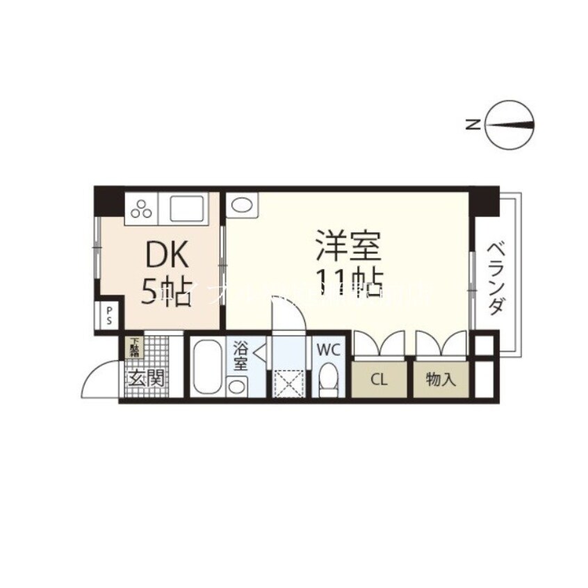 間取図 Verona中庄駅前