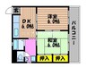 千原コーポ 2DKの間取り