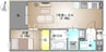 REGALEST 庭瀬Ⅱ 1LDKの間取り