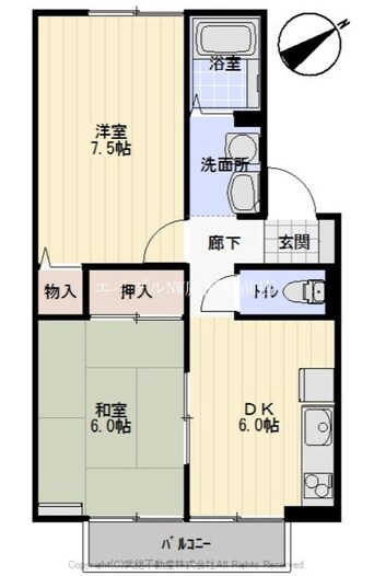 間取図 アネックス虫明