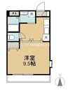 コスモ21 1Kの間取り