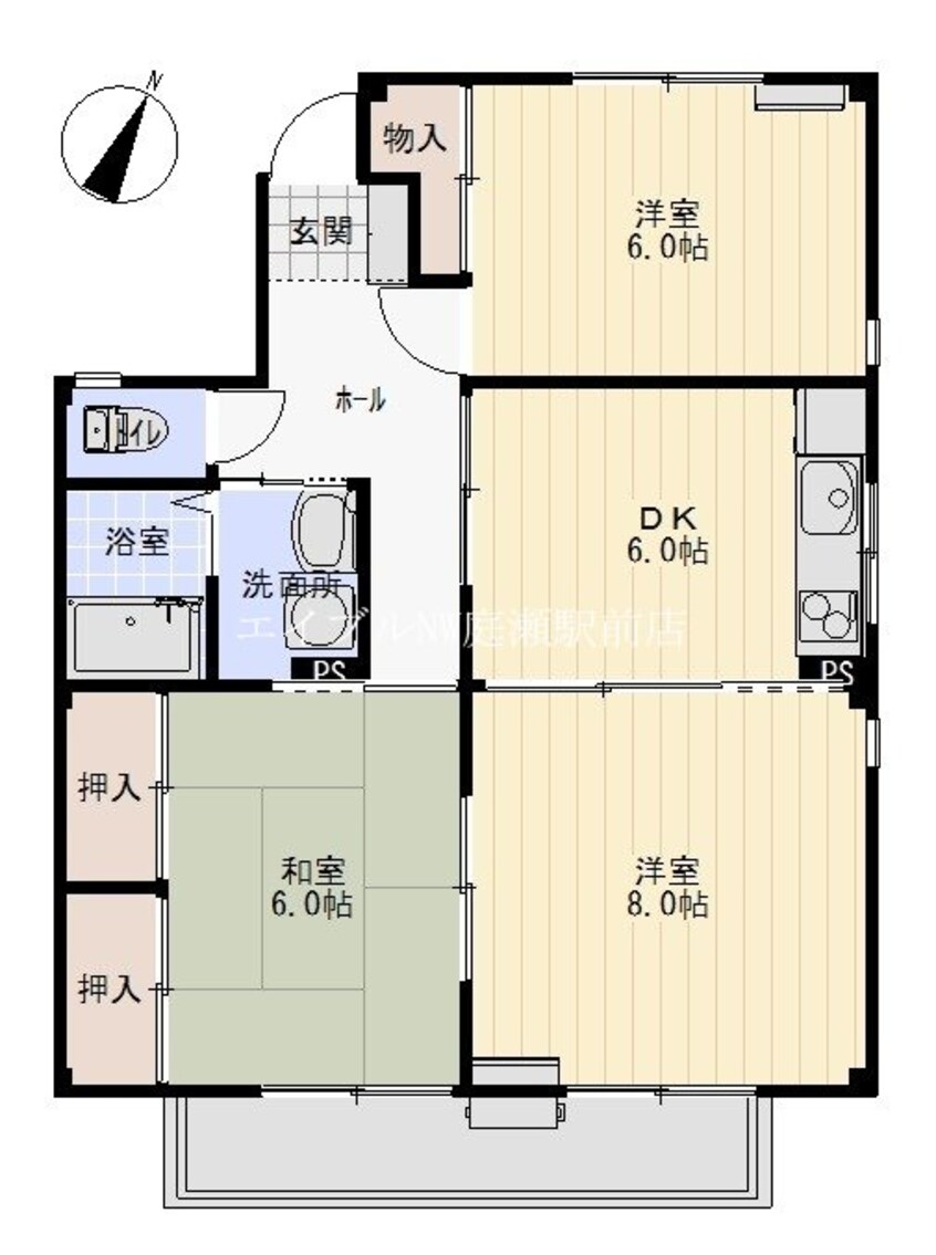 間取図 クレストガーデンC