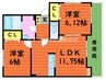 AS水江 2LDKの間取り