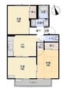 セジュール虫明 3DKの間取り