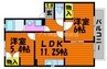 あっぷるはうす Ｂ 2LDKの間取り