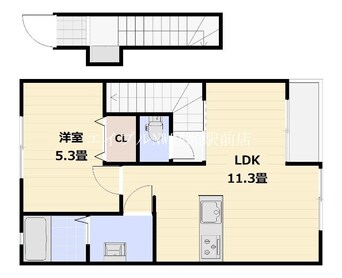 間取図 cocoru庭瀬