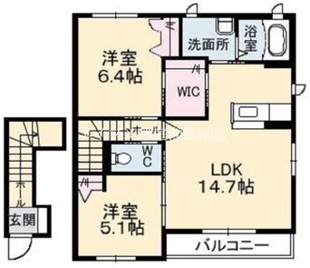 間取図 ソルフィオーレ　B棟