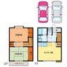 コーポエトワール 2DKの間取り