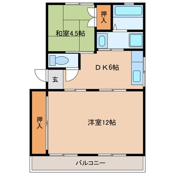 間取図 向平第二マンション