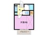 ガーデンコート上島 1Kの間取り