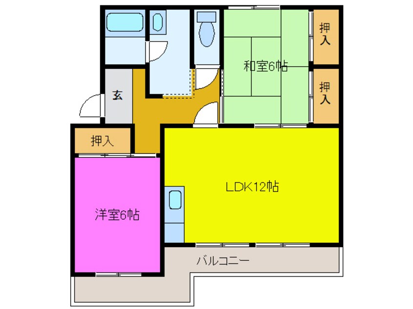 間取図 東海道本線/浜松駅 バス10分蜆塚坂上下車:停歩2分 2階 築42年