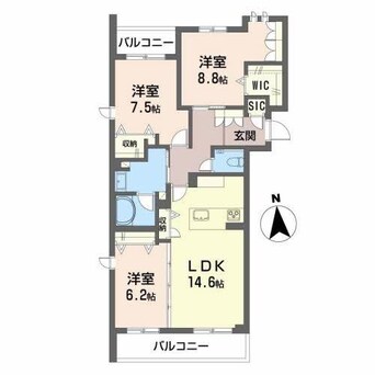 間取図 グラン東伊場