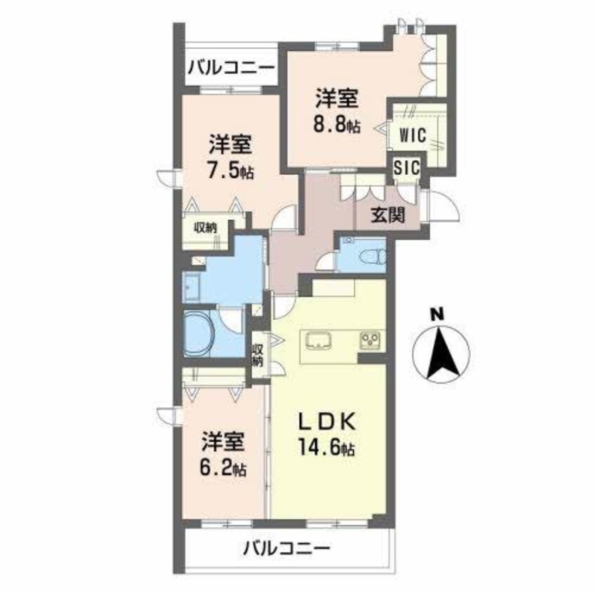 間取図 グラン東伊場