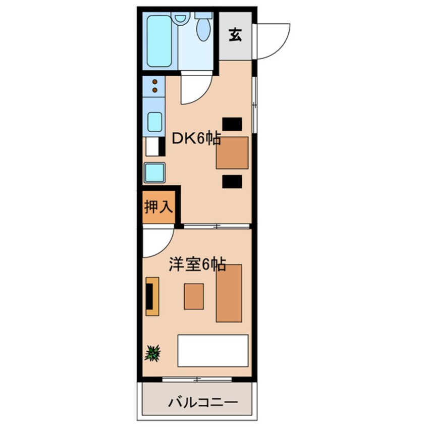 間取図 ｸﾚｰﾙ東伊場