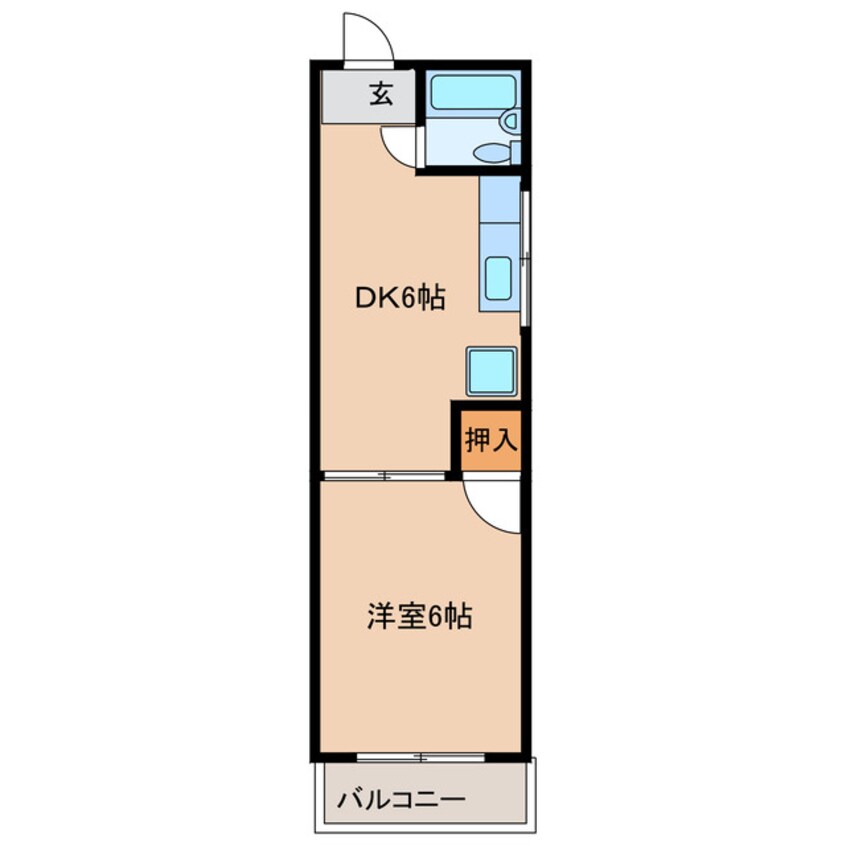 間取図 ｸﾚｰﾙ東伊場