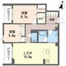ヘスティア 2LDKの間取り