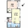 クラヴィーア 1LDKの間取り