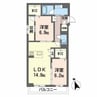 べレオ助信町 2LDKの間取り