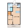 W residence 1LDKの間取り
