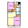 ＩＮＥＳ高丘北 2LDKの間取り
