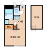 ガーデンコート白ゆり 1Kの間取り