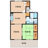 セジュールパークリブ 3DKの間取り