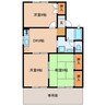 セジュールパークリブ 3DKの間取り