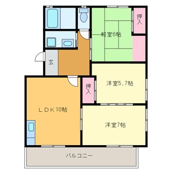 間取図 カーサコンフォートⅠ