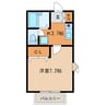 ACANTHUS 1Kの間取り