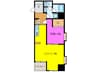 Laurel Court　田町 1LDKの間取り