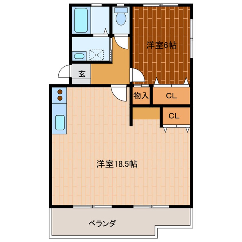 間取図 メゾンクオーレ