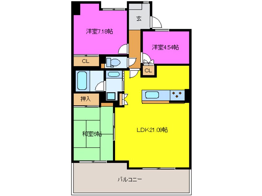 間取図 セントラルイースト