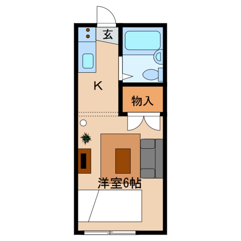 間取図 オーガスタＡ・Ｂ