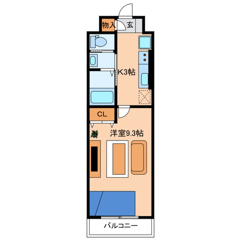 間取図 ル・リオン中島