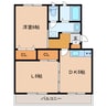 比和レジデンス 1LDKの間取り