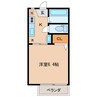 サンモール天神 1Kの間取り