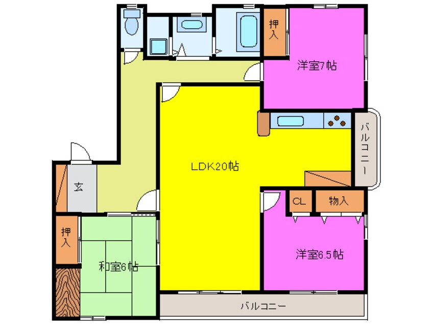 間取図 ウッディ広沢