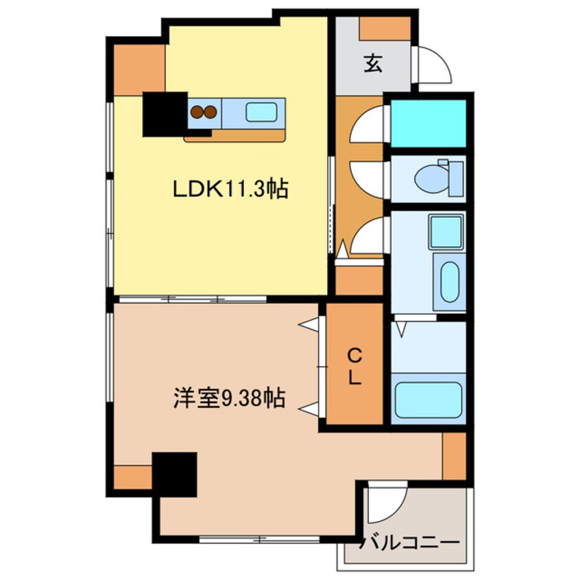 間取図 セントラルパーク下池川