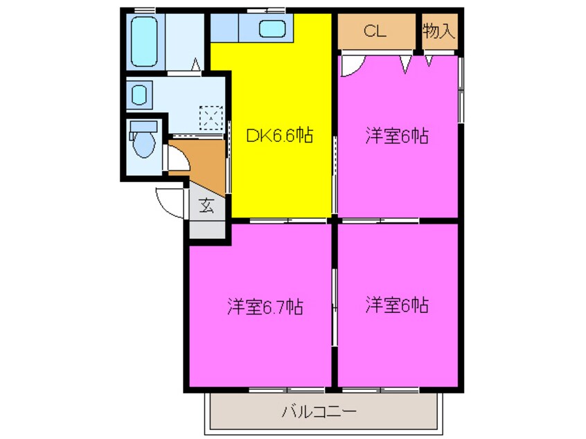 間取図 グリーンルーフ