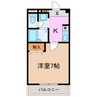 ハウスＫⅢ 1Kの間取り