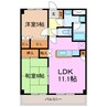 シャンテクレア 2LDKの間取り