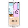 フォレストⅡ 1DKの間取り