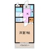 イーストヒル 1Kの間取り